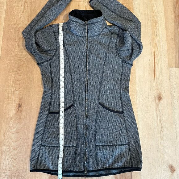 Eddie Bauer Weekend Fleece Full Zip Hip Length Jacket Gray Textured Size S - Picture 8 of 14